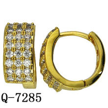 18k Gold Plated Kupfer Schmuck Ohrring mit Zirkonia